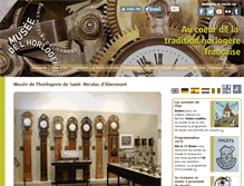 Tablet Screenshot of musee-horlogerie-aliermont.fr